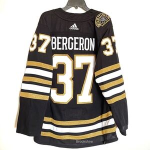 Adidas Boston Bruins Hockey Jersey Patrice Bergeron Size 52 100th IM8285